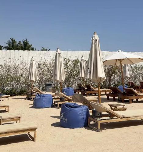 Seaside loungers